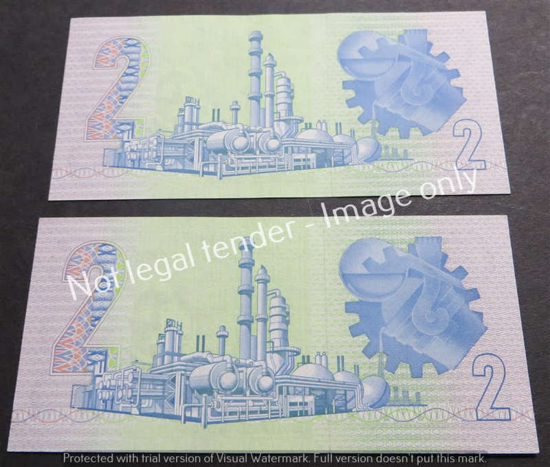 2 x GPC De Kock R2 Consecutive No. notes 3rd Issue