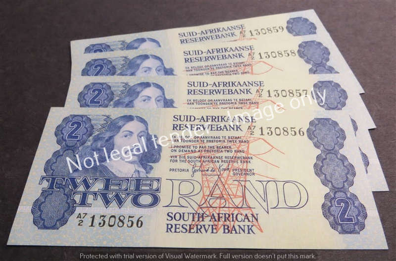 4 x GPC De Kock R2 Consecutive No. notes 2nd Issue