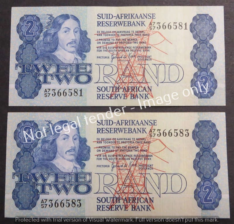 GPC De Kock R2 Consecutive Odd No. notes 2nd Issue