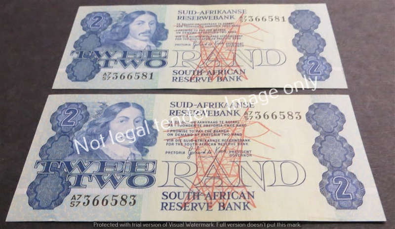 GPC De Kock R2 Consecutive Odd No. notes 2nd Issue