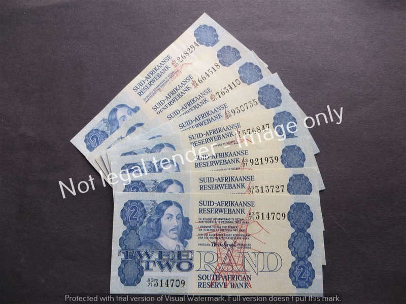 8 x TW De Jongh R2 notes 4th Issue
