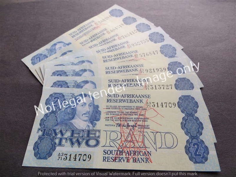 8 x TW De Jongh R2 notes 4th Issue