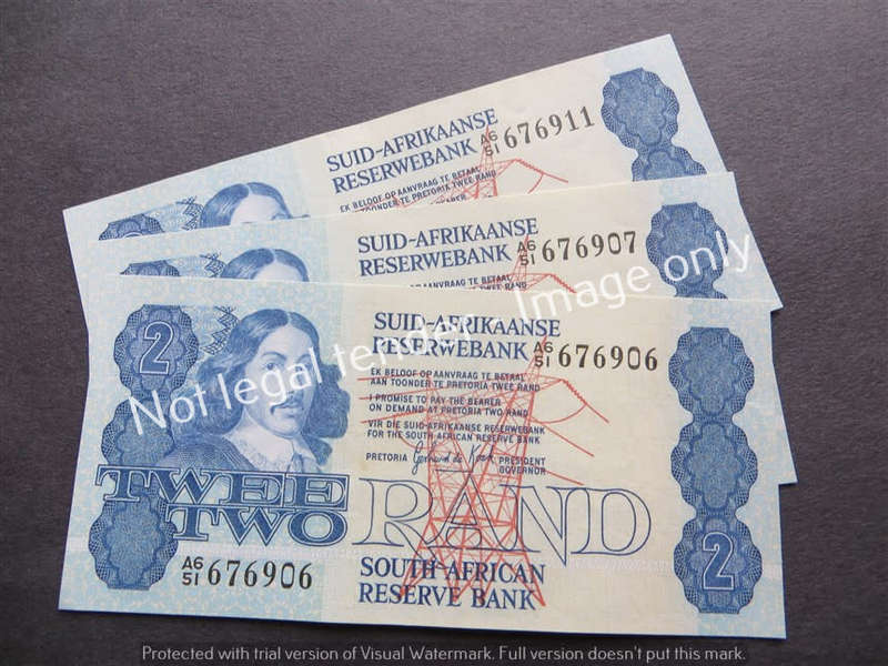 3 x GPC De Kock Close No.R2 notes 2nd Issue