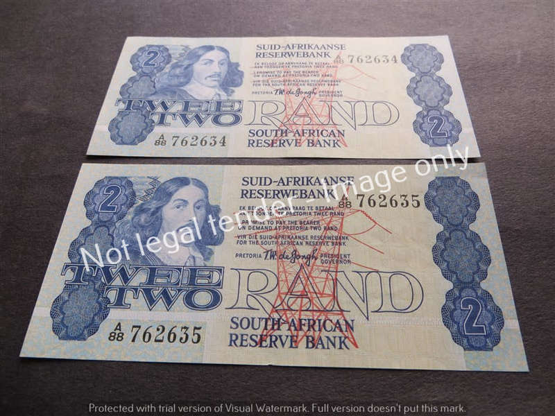 2 x TW De Jongh A88 Cons. No. R2 notes