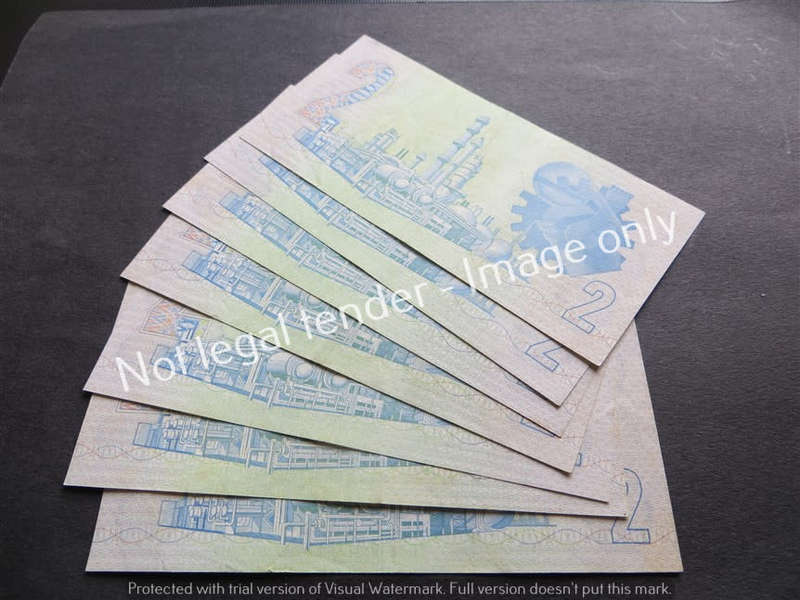 7 x TW De Jongh A9 4th Issue R2 notes