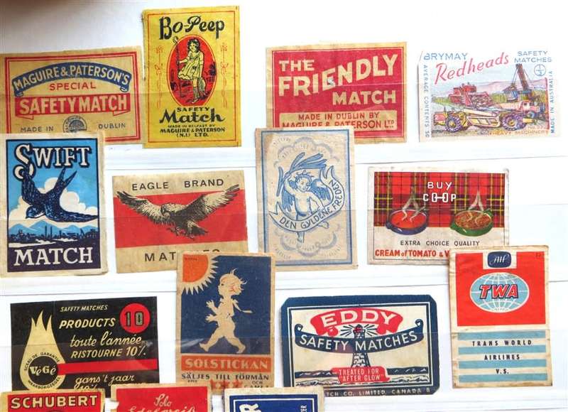 Vintage Matchbox labels & covers Collection