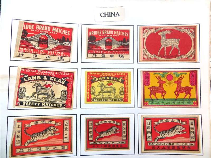 Vintage China Matchbox labels Collection
