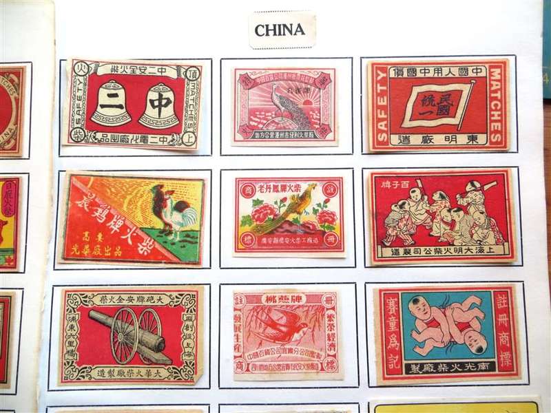 Vintage China Matchbox labels Collection
