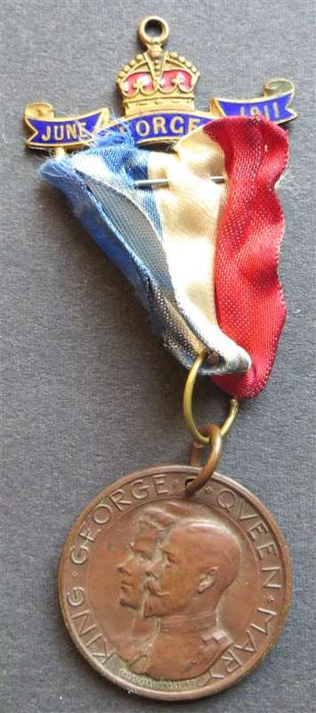 1911 George V Coronation Medallion from Mayor of Pretoria