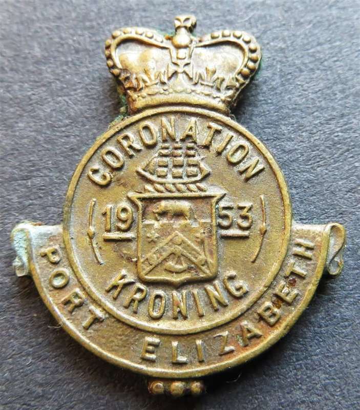 Port Elizabeth QEII Coronation Badge