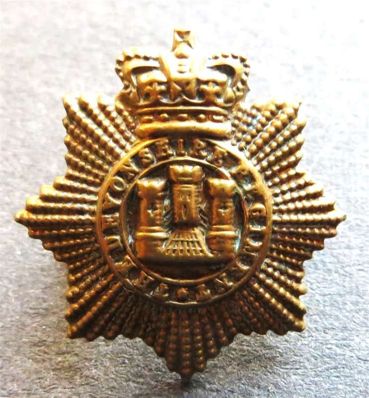 Devonshire Regiment Victorian Collar Badge