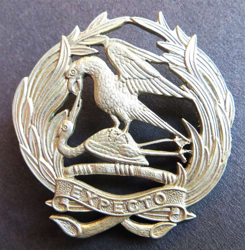 SA Army First City Regiment Glengarry Pipers Badge.SCARCE