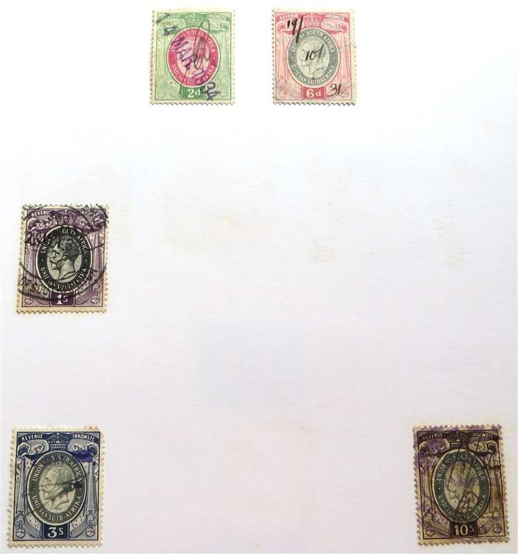 SA Union Stamps File - hinged with Revenues + SWA + Swaziland