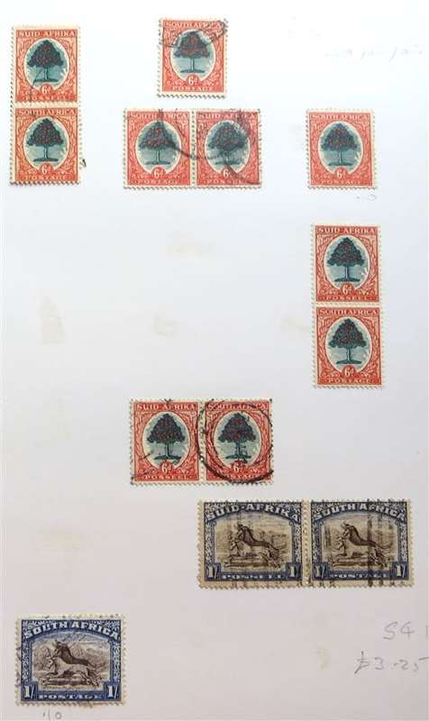 SA Union Stamps File - hinged with Revenues + SWA + Swaziland