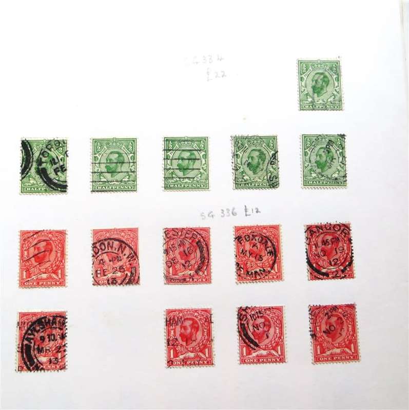 GB File Album pages stamps hinged - R15 000 Cat.Value too many to picture all