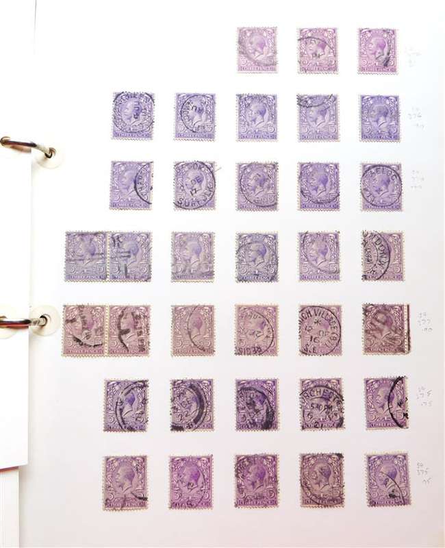 GB File Album pages stamps hinged - R15 000 Cat.Value too many to picture all