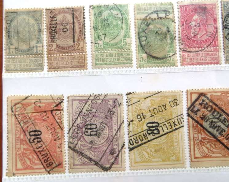 Older Belgium Lot on Card - 1 Bid