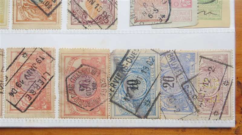 Older Belgium Lot on Card - 1 Bid