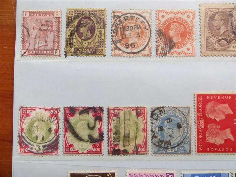 GB / Rhodesia / SA Union Lot on Card - 1 Bid