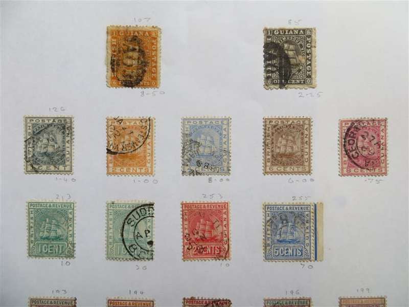 British Guiana Lot on Page