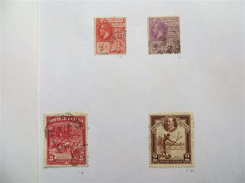 British Guiana Lot on Page