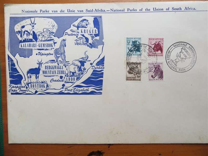 RSA Set + Union Kruger National Park FDC