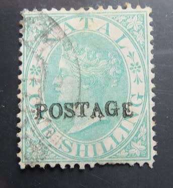 Natal 1 Shilling Used with errors - dropped A & F