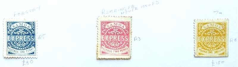 1877 Samoa express Lot High Value R5000.00