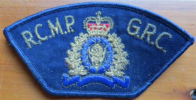 Vintage RCMP Royal Canadian Mounted Police GRC Patch