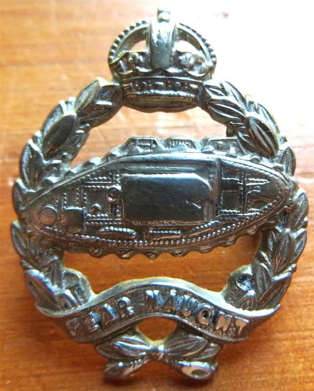 Royal Tank Regiment Tank Badge - Fear Naught WW2