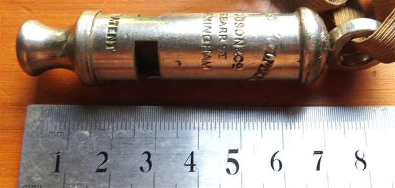Antique Whistle J Hudson & Co, 13 Barr Street, Birmingham - working