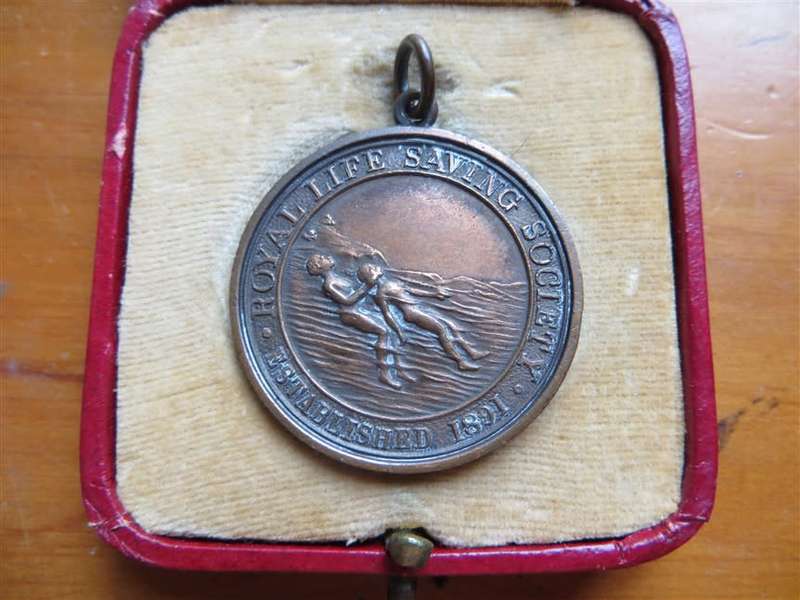 1937 Lifesaving Medal in Box - J.C Buddell