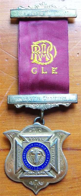 Hallmarked Order of Buffaloes Knights Chapter Medal/Jewel in Box