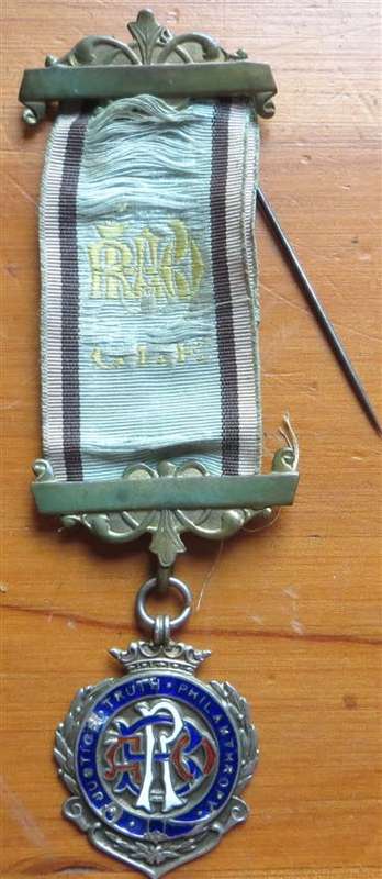 Masonic Shakespeare Hallmarked Silver Lodge Medal/Jewel in Box