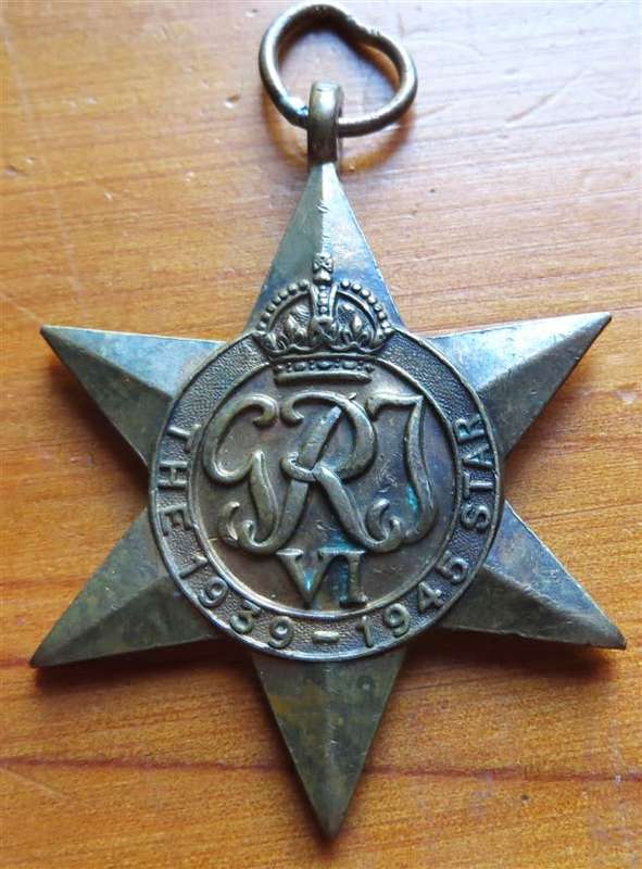 1939-45 Star WW2 Medal - A.D.N Lake #25936
