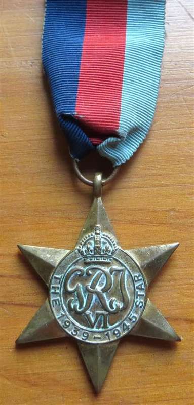 1939-45 Star WW2 Medal - M.J Van Den Berg #34709