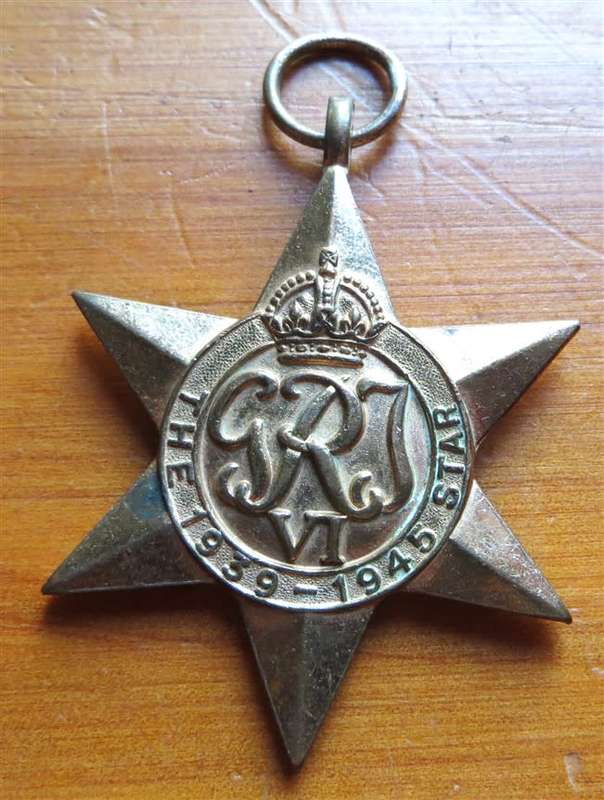 1939-45 Star WW2 Medal - J.N De Jager #141610