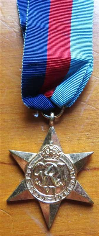 1939-45 Star WW2 Medal - H.J Louw #116767