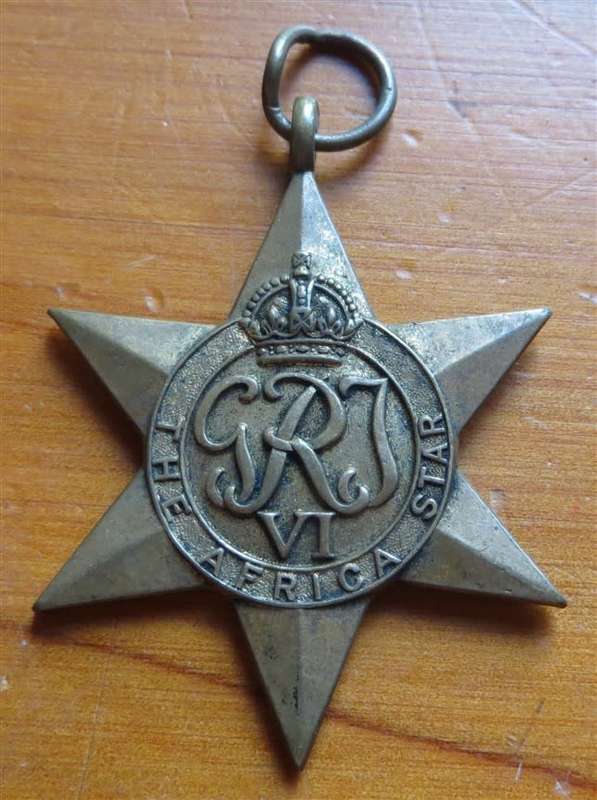 1939-45 Africa Star K.M Burnett #214442 WW2 Medal