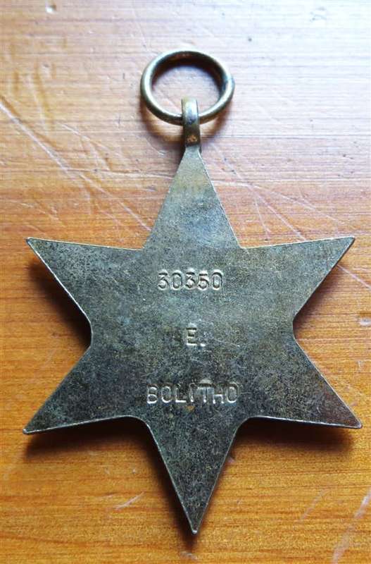 1939-45 Star E.Bolitho #30350 WW2 Medal