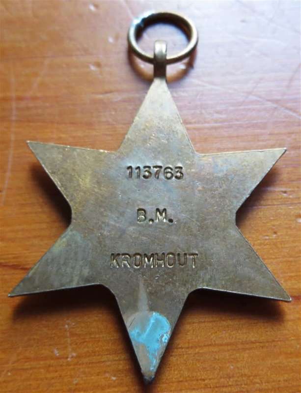 1939-45 Africa Star B.M Kromhout #113763 WW2 Medal