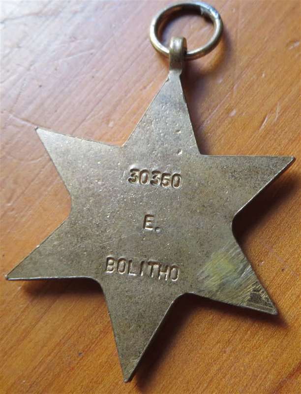 1939-45 Africa Star E.Bolitho #30350 WW2 Medal
