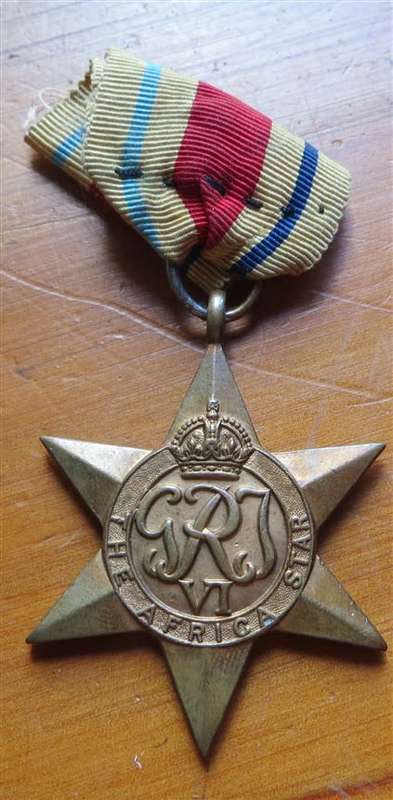 1939-45 Africa Star WW2 Medal - Cape Corps - A.L Rass #C167962