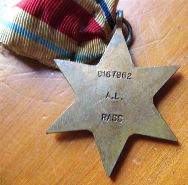 1939-45 Africa Star WW2 Medal - Cape Corps - A.L Rass #C167962
