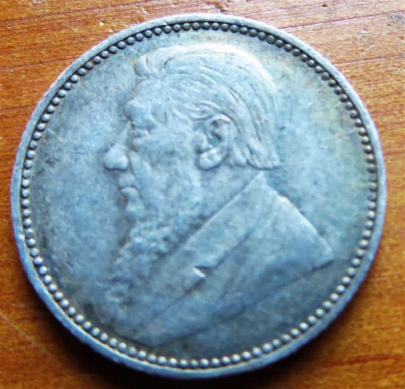 1897 ZAR 6d Sixpence Silver 0.925