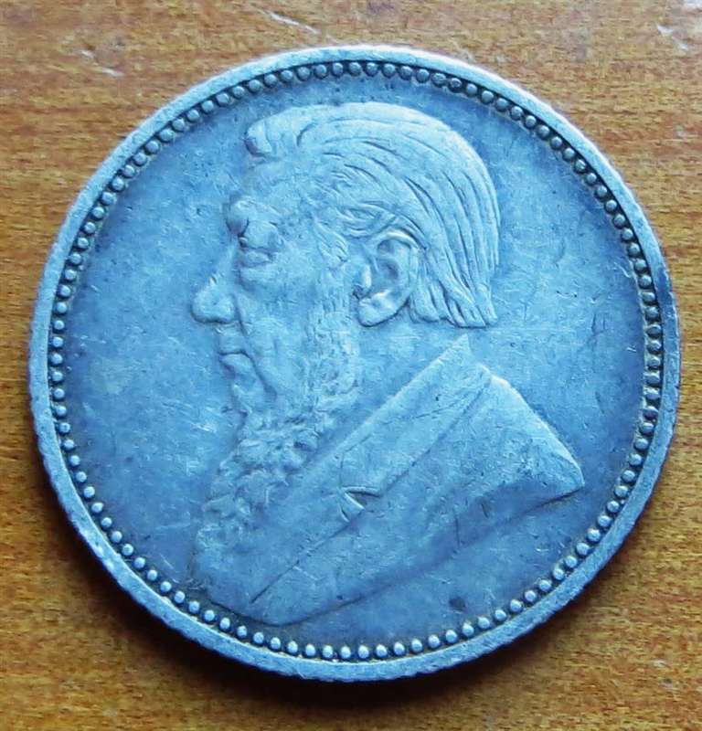 1893 ZAR 6d Sixpence Silver 0.925