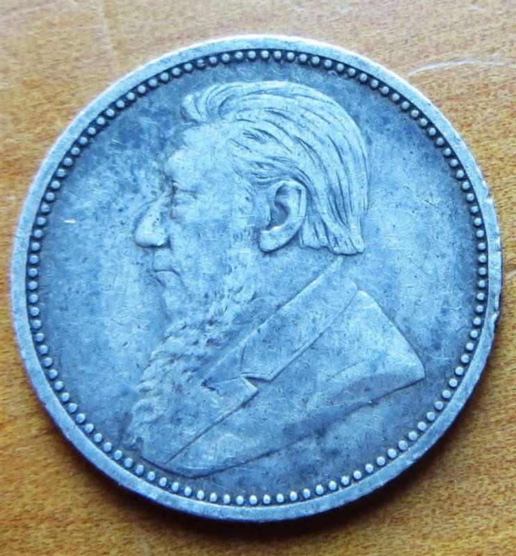 1895 ZAR 6d Sixpence Silver 0.925