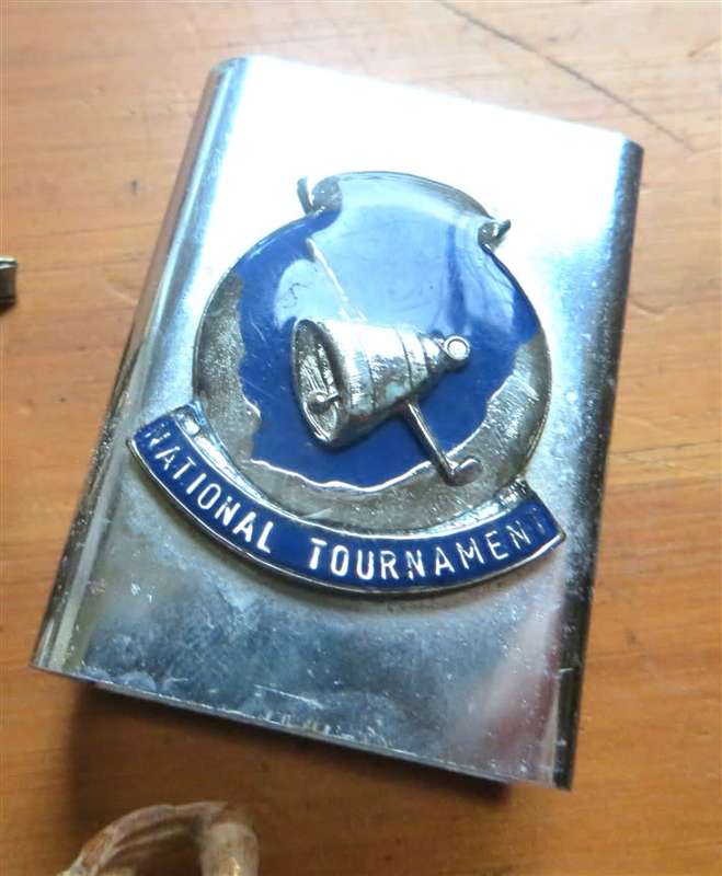 Vintage Assortment - Pins/Cuff links/Metal Box/Matchbox cover+