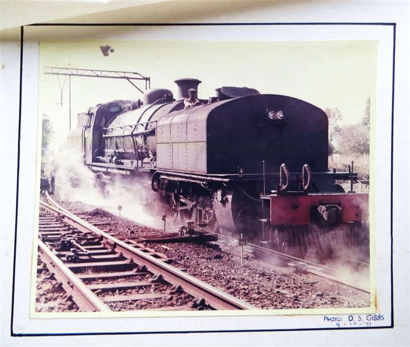 SAR/SAS Original Steam train photo 250mmx190mm - D.S Gibbs 1971 - Foxing present