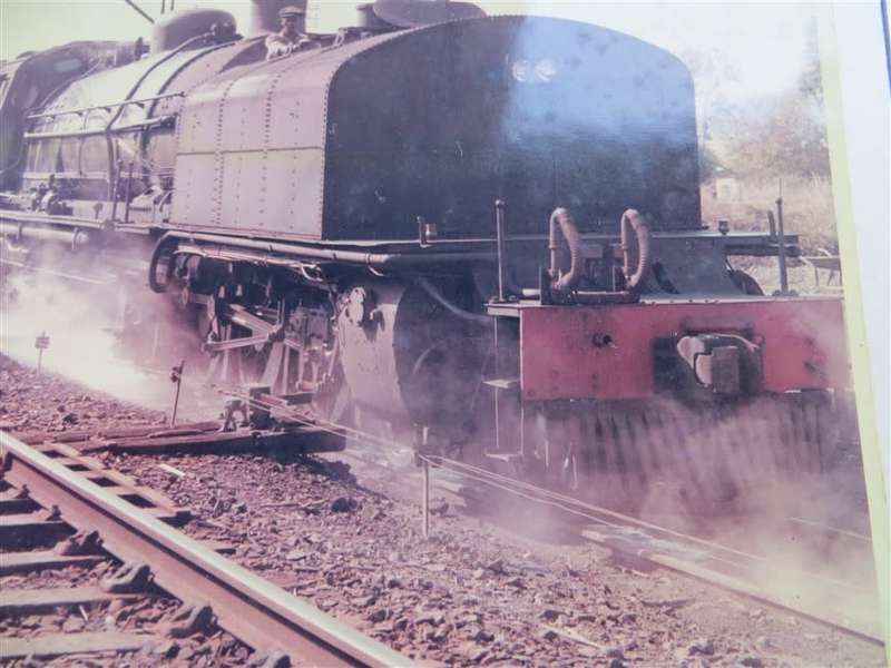 SAR/SAS Original Steam train photo 250mmx190mm - D.S Gibbs 1971 - Foxing present